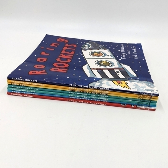 7 Tony Mitten Transportation Books Paperback - Picture 1 of 3